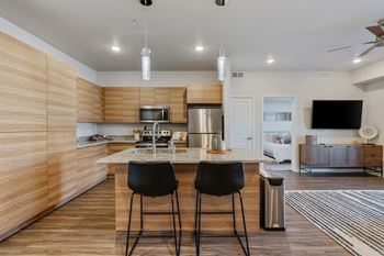 Open plan kitchen